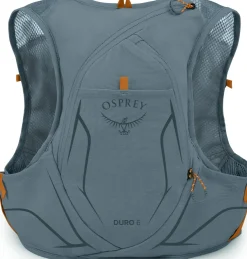 Fast & Light Rucksacks And Vests-Osprey Duro 6 with Flasks - Phantom Grey-Toffee Orange