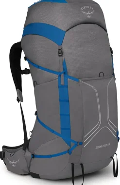 Backpacking Packs-Osprey Exos Pro 55 Rucksack - Dale Grey-Agam Blue