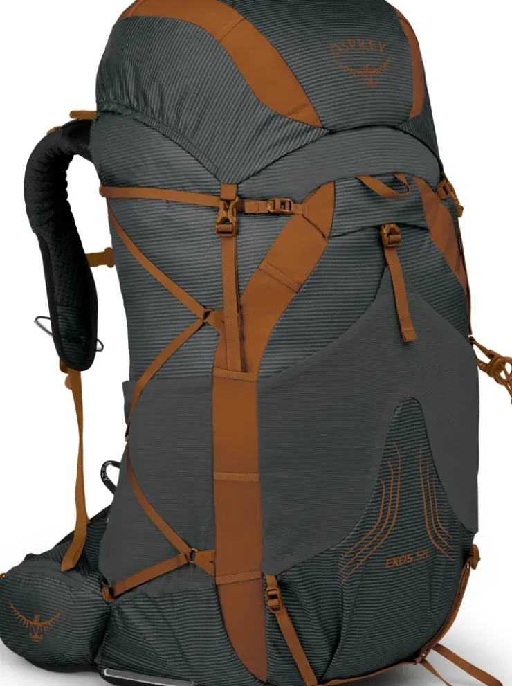Fast & Light Rucksacks And Vests-Osprey Exos 58 Rucksack - Dark Charcoal