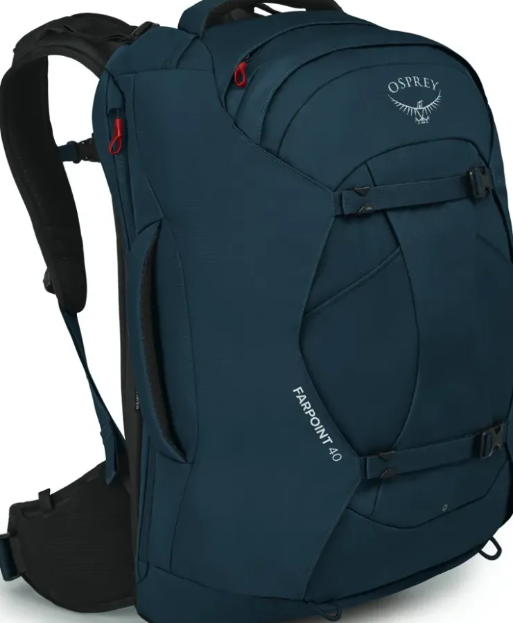Luggage & Carry-On-Osprey Farpoint 40 Travel Pack - Muted Space Blue