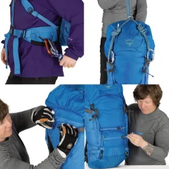 Climbing Packs And Rope Bags|Climbing Packs-Osprey Mutant 52 Climbing Pack - Blue Flame