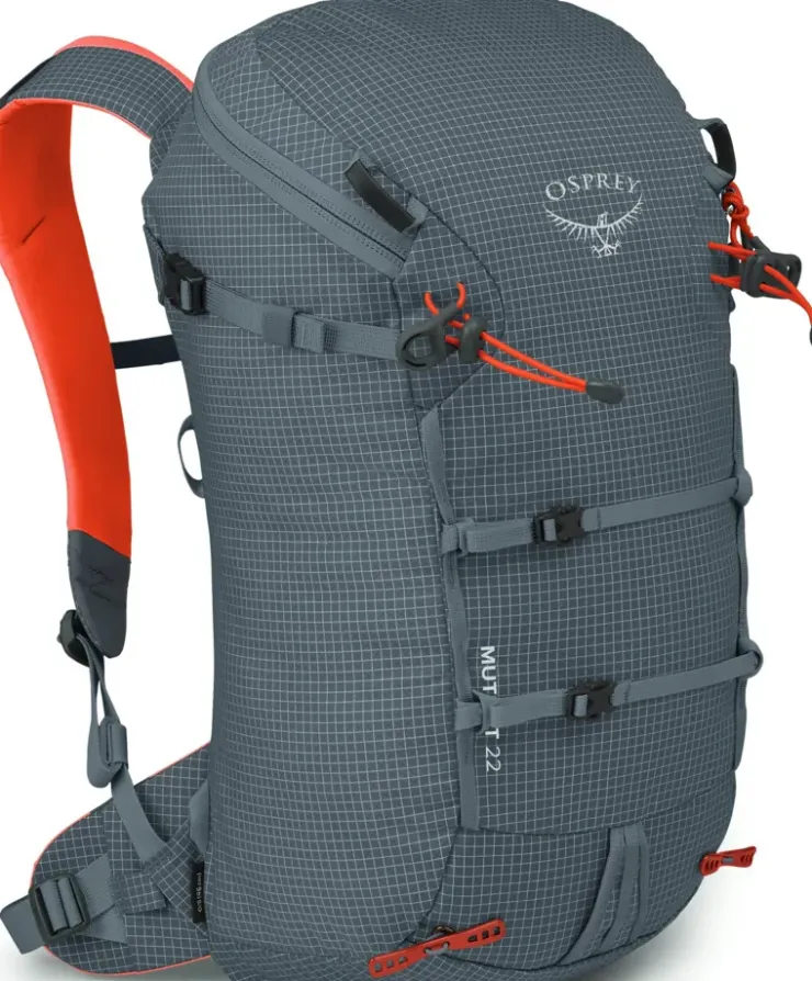 Climbing Packs And Rope Bags|Climbing Packs-Osprey Mutant 22 Climbing Pack - Tungsten Grey