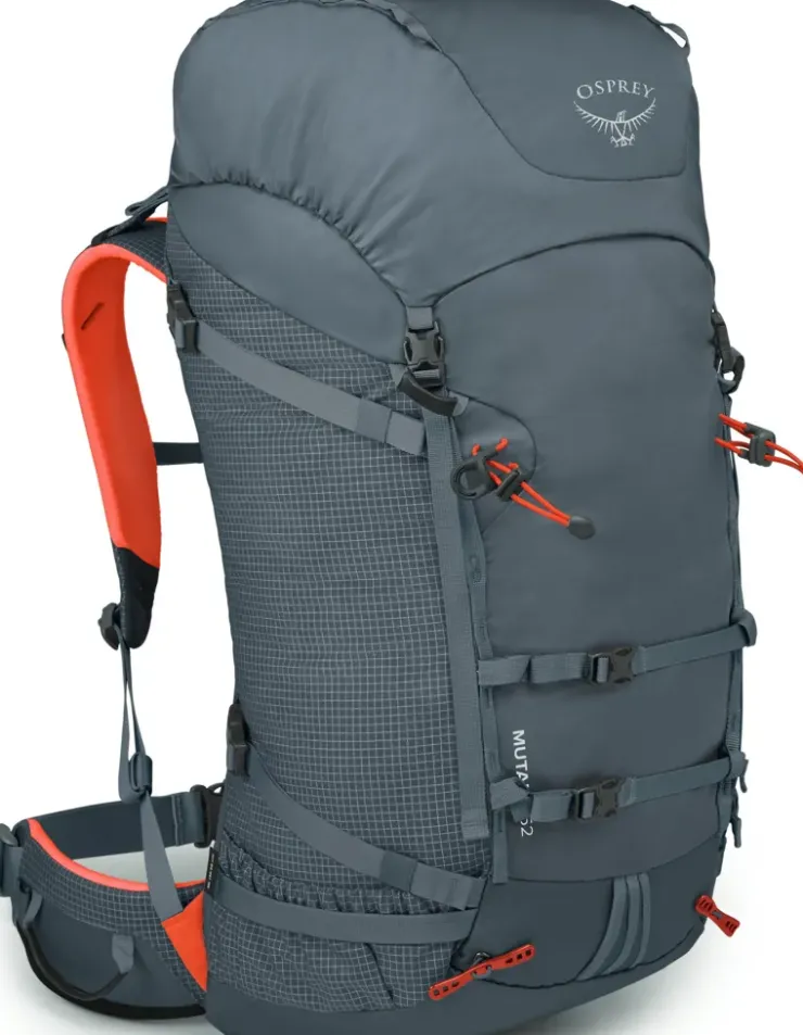 Climbing Packs And Rope Bags|Climbing Packs-Osprey Mutant 52 Climbing Pack - Tungsten Grey
