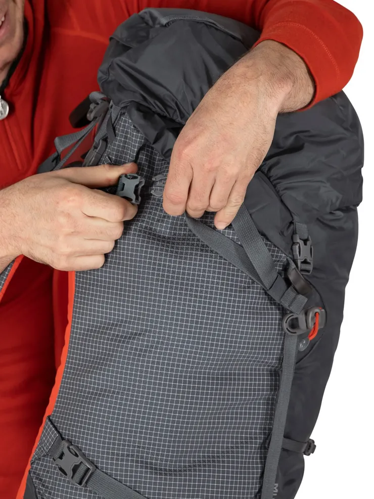 Climbing Packs And Rope Bags|Climbing Packs-Osprey Mutant 52 Climbing Pack - Tungsten Grey