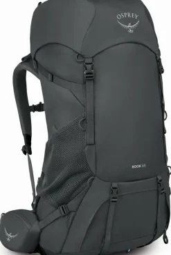 Backpacking Packs-Osprey Rook 65 Rucksack - Dark Charcoal-Silver Lining