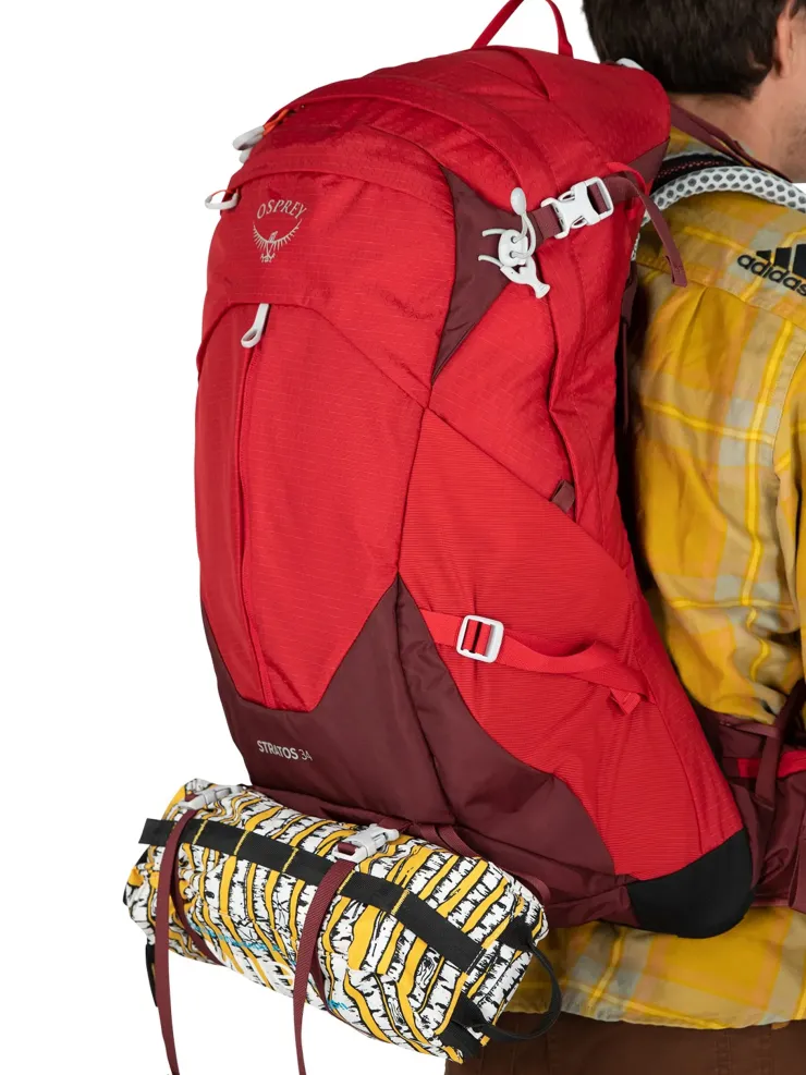 Day Packs-Osprey Stratos 34 Rucksack - Tunnel Vision Grey