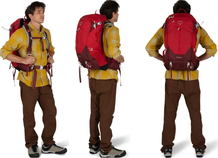 Day Packs-Osprey Stratos 34 Rucksack - Tunnel Vision Grey