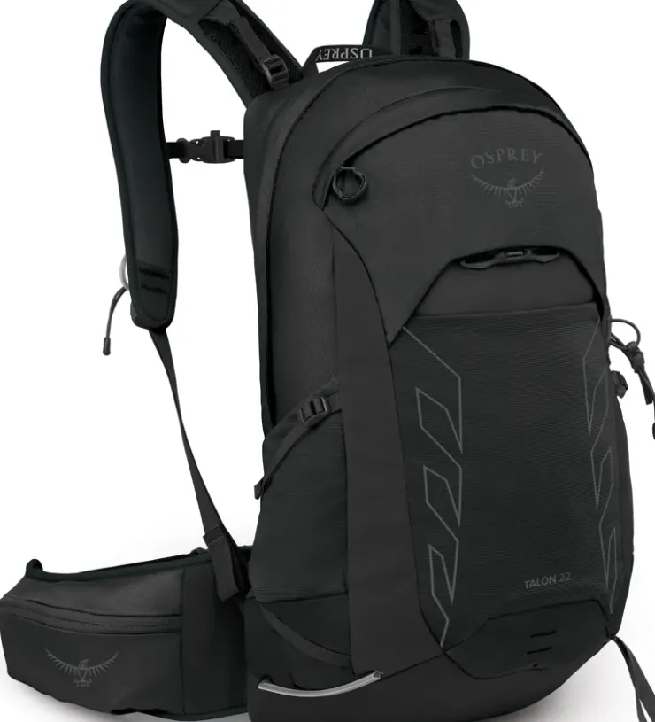 Day Packs-Osprey Talon 22 Rucksack - Extended Fit - Black Coal-Grey
