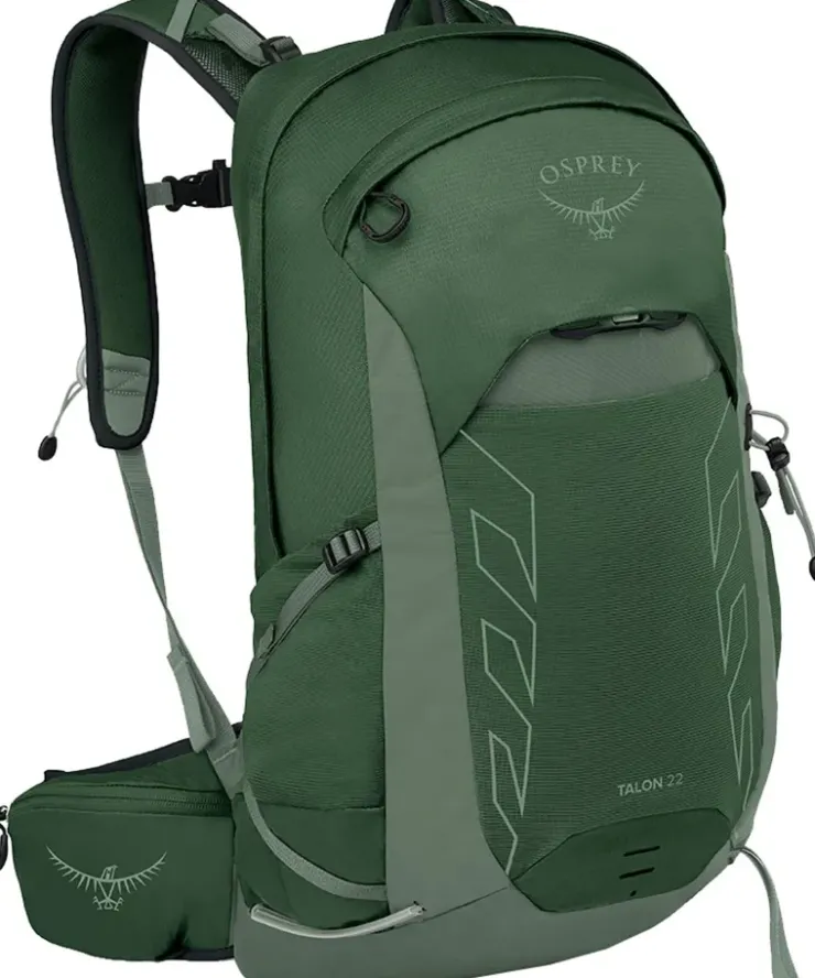 Day Packs-Osprey Talon 22 Rucksack - Green Canopy-Pine Leaf