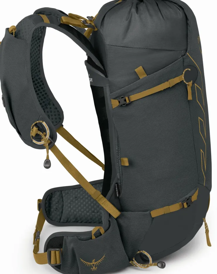 Fast & Light Rucksacks And Vests-Osprey Talon Velocity 20 Rucksack - Dark Charcoal-Tumbleweed Yellow