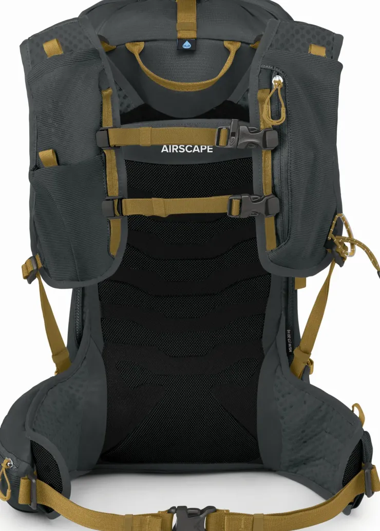 Fast & Light Rucksacks And Vests-Osprey Talon Velocity 20 Rucksack - Dark Charcoal-Tumbleweed Yellow