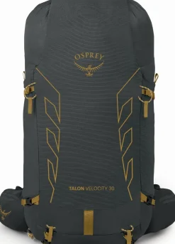 Fast & Light Rucksacks And Vests-Osprey Talon Velocity 30 Rucksack - Dark Charcoal-Tumbleweed Yellow