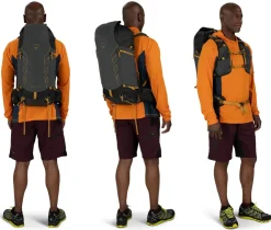 Fast & Light Rucksacks And Vests-Osprey Talon Velocity 30 Rucksack - Dark Charcoal-Tumbleweed Yellow