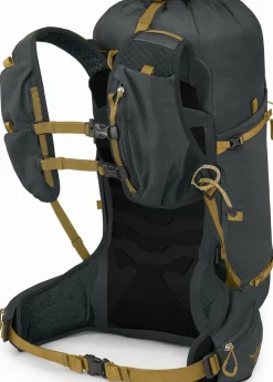 Fast & Light Rucksacks And Vests-Osprey Talon Velocity 30 Rucksack - Dark Charcoal-Tumbleweed Yellow