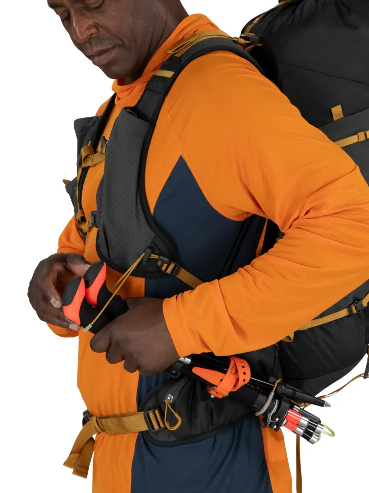 Fast & Light Rucksacks And Vests-Osprey Talon Velocity 30 Rucksack - Dark Charcoal-Tumbleweed Yellow