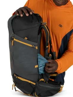 Fast & Light Rucksacks And Vests-Osprey Talon Velocity 30 Rucksack - Dark Charcoal-Tumbleweed Yellow