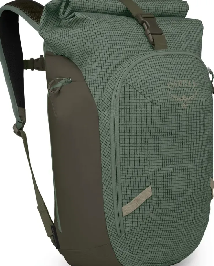 Day Packs-Osprey Transporter Roll Top Rucksack - Pine Leaf