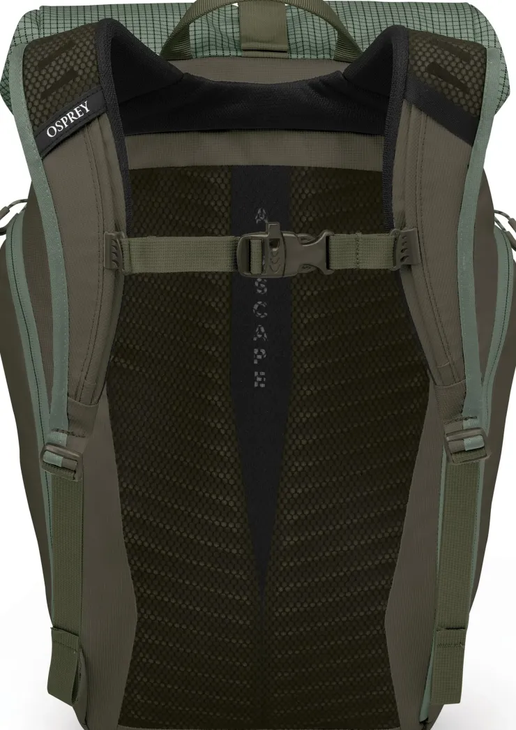 Day Packs-Osprey Transporter Roll Top Rucksack - Pine Leaf
