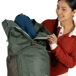 Day Packs-Osprey Transporter Roll Top Rucksack - Pine Leaf