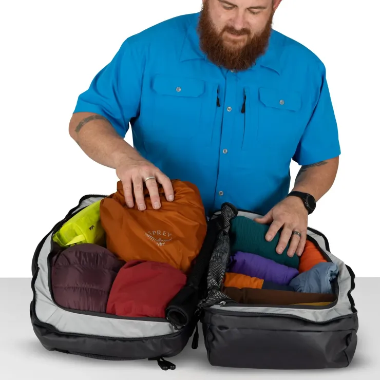 Duffels & Kitbags-Osprey Transporter Squffel 44 Duffel - Blue Flame