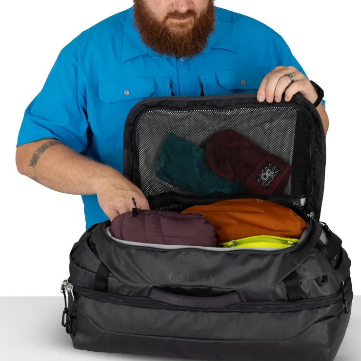 Duffels & Kitbags-Osprey Transporter Squffel 44 Duffel - Blue Flame