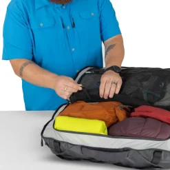 Duffels & Kitbags-Osprey Transporter Squffel 44 Duffel - Blue Flame