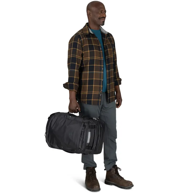 Duffels & Kitbags-Osprey Transporter Squffel 44 Duffel - Raven Black