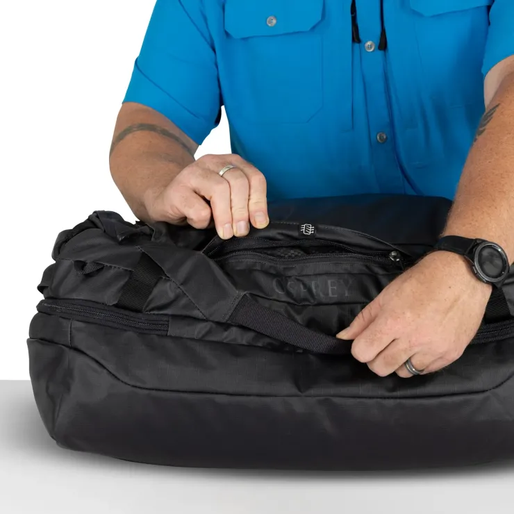 Duffels & Kitbags-Osprey Transporter Squffel 44 Duffel - Raven Black