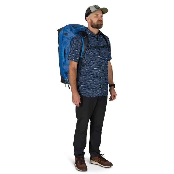 Duffels & Kitbags-Osprey Transporter Squffel 70 Duffel - Blue Flame