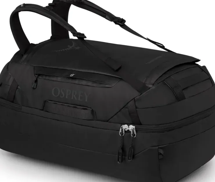 Duffels & Kitbags-Osprey Transporter Squffel 70 Duffel - Raven Black