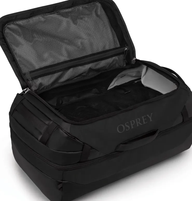 Duffels & Kitbags-Osprey Transporter Squffel 70 Duffel - Raven Black