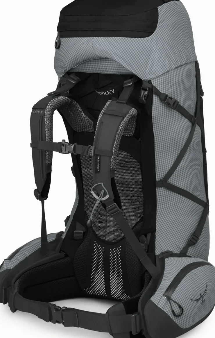 Backpacking Packs-Osprey Womens Ariel Pro 75 Rucksack - Silver Lining