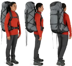 Backpacking Packs-Osprey Womens Ariel Pro 75 Rucksack - Silver Lining