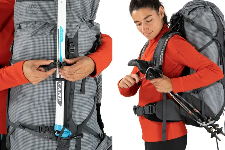 Backpacking Packs-Osprey Womens Ariel Pro 75 Rucksack - Silver Lining
