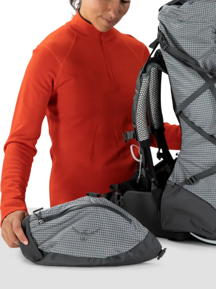 Backpacking Packs-Osprey Womens Ariel Pro 75 Rucksack - Silver Lining