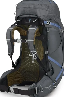 Backpacking Packs-Osprey Womens Aura AG 65 Rucksack - Tungsten Grey
