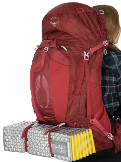 Backpacking Packs-Osprey Womens Aura AG 65 Rucksack - Tungsten Grey