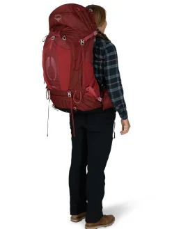 Backpacking Packs-Osprey Womens Aura AG 65 Rucksack - Tungsten Grey
