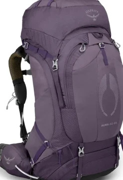 Backpacking Packs-Osprey Womens Aura AG 65 Rucksack - Enchantment Purple