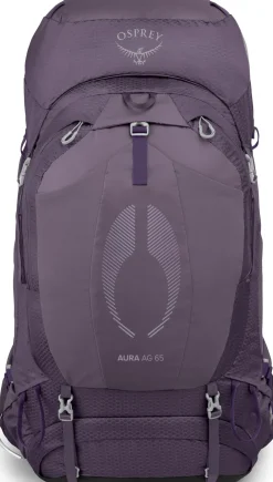 Backpacking Packs-Osprey Womens Aura AG 65 Rucksack - Enchantment Purple