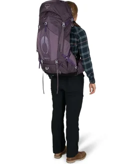 Backpacking Packs-Osprey Womens Aura AG 50 Rucksack - Tungsten Grey