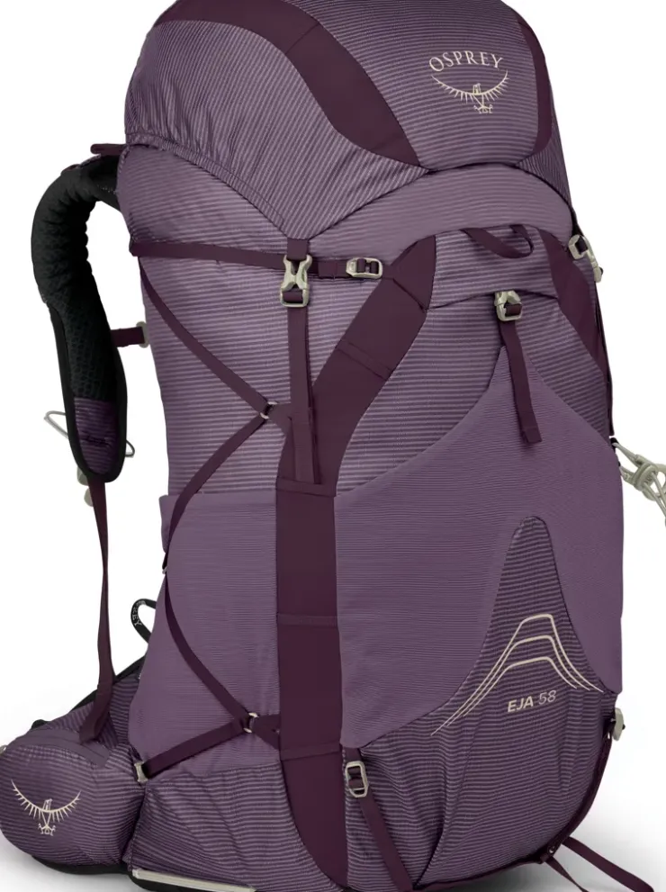 Fast & Light Rucksacks And Vests-Osprey Womens Eja 58 Rucksack - Purple Dusk