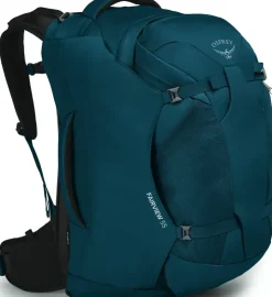 Luggage & Carry-On-Osprey Womens Fairview 55 Travel Pack - Night Jungle Blue