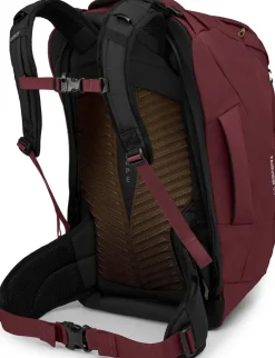 Luggage & Carry-On-Osprey Womens Fairview 55 Travel Pack - Zircon Red