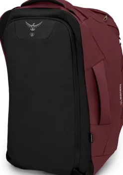 Luggage & Carry-On-Osprey Womens Fairview 55 Travel Pack - Zircon Red