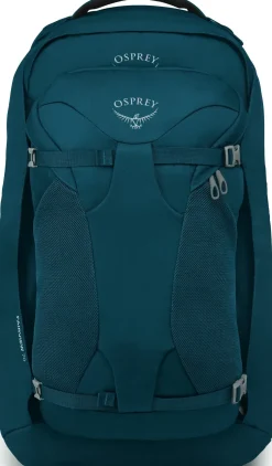 Luggage & Carry-On-Osprey Womens Fairview 70 Travel Pack - Night Jungle Blue