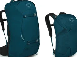 Luggage & Carry-On-Osprey Womens Fairview 70 Travel Pack - Night Jungle Blue