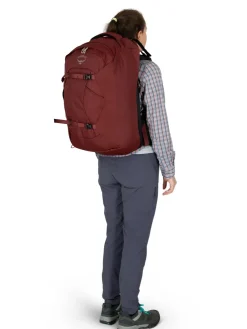 Luggage & Carry-On-Osprey Womens Fairview 40 Travel Pack - Night Jungle Blue
