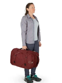 Luggage & Carry-On-Osprey Womens Fairview 40 Travel Pack - Night Jungle Blue