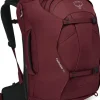Luggage & Carry-On-Osprey Womens Fairview 40 Travel Pack - Zircon Red